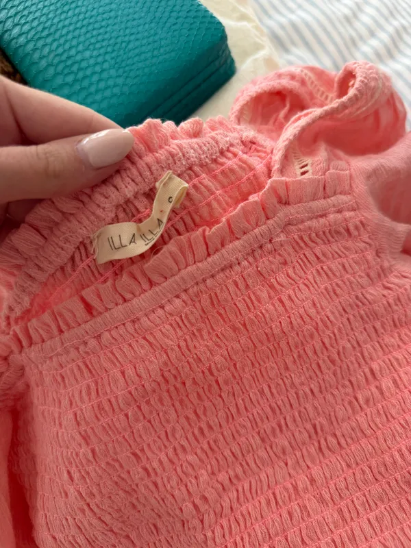 Princess Polly Pink Smocked Top - Image 2