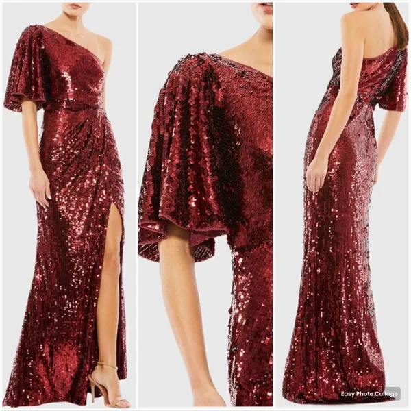 Mac Duggal Womens 93540 Sequin Gown Dress - Image 2