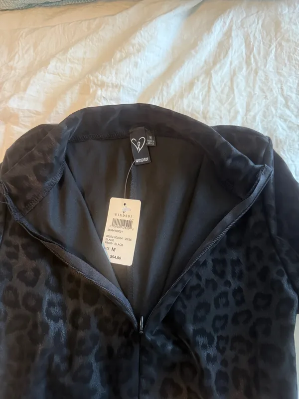 Black Windsor cheetah body suit - Image 4