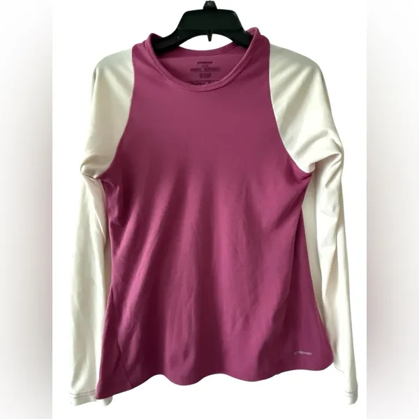 Patagonia Women's Long Sleeve Top - Pink and Cream - Image 2