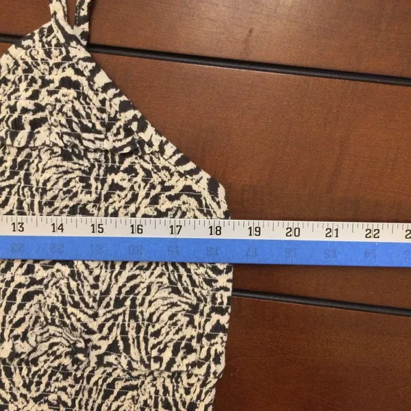 NWT Aerie Button Front Maxi Dress xxl smocked gray animal print - Image 4