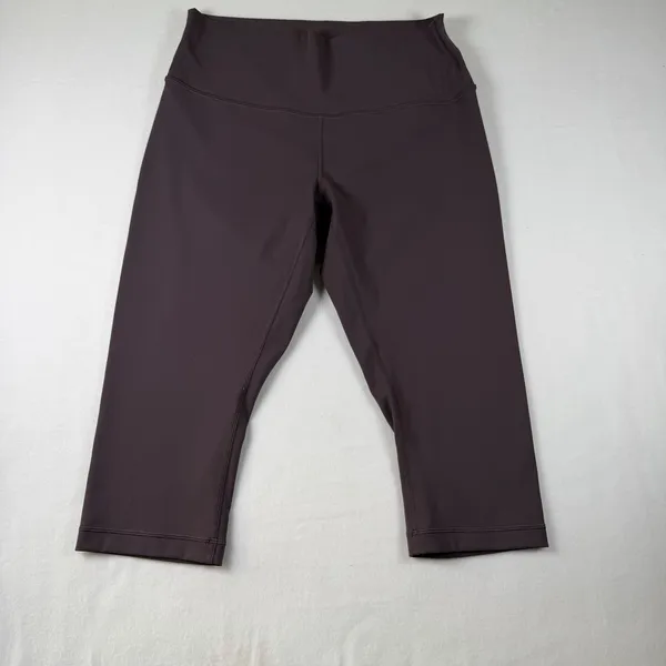 Lululemon Leggings Womens 10‎ Purple High Rise Yoga Athletic Gym Pants Crop - Image 2