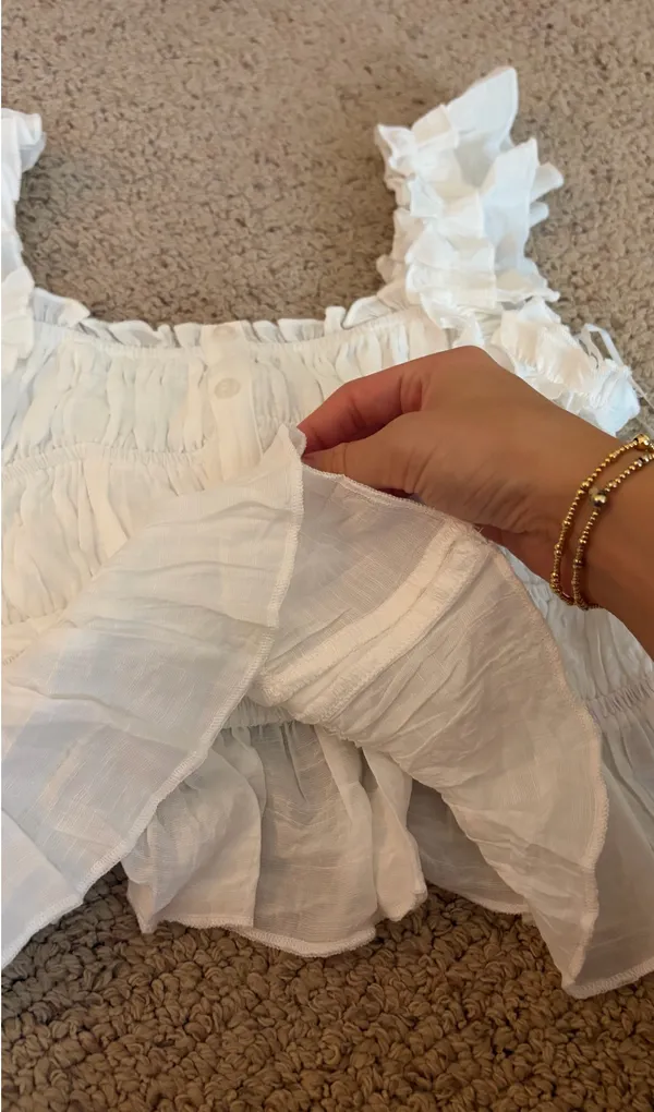 Marshall’s cropped white blouse  - Image 3