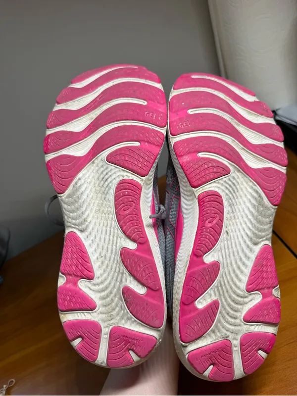ASICS Gel Cumulus 24‎ Women's Running Walking Sneaker Shoe Pink Grey *NO INSOLES - Image 8