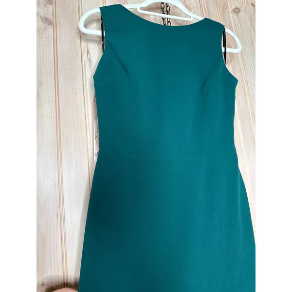 NWT Lulus Exquisite Refinement Emerald Backless Bow Ruffled Maxi Dress Gala Sz M - Image 4