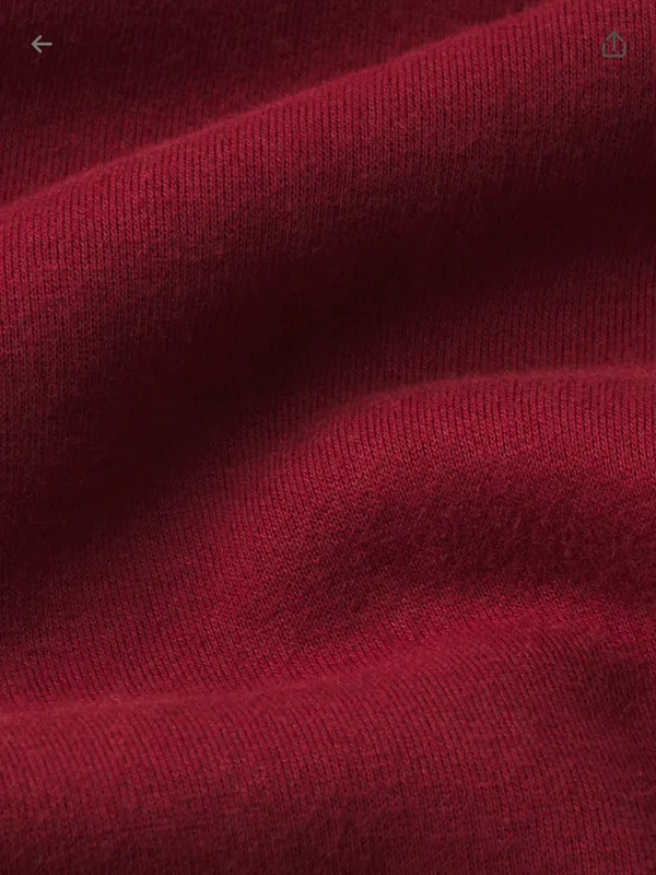 NEW SKIMS Cotton Fleece Pullover Hoodie Sweatshirt Merlot - Women XS $88 - Image 5
