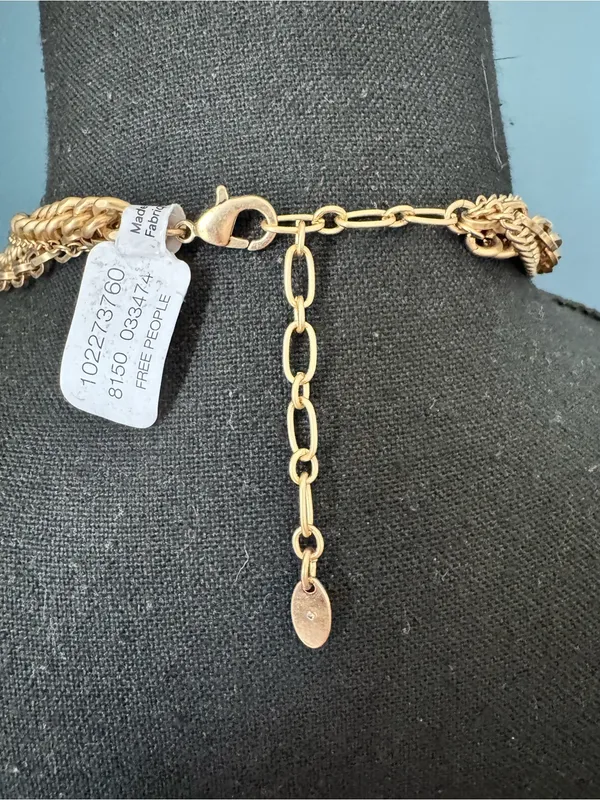 NWT Free People Gold Zella Layered Necklace ~ SOLD OUT - Image 6