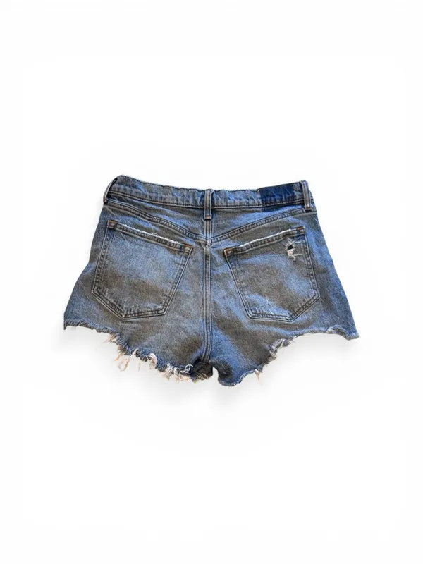 Abercrombie & Fitch Frayed Blue Denim Cutoff Shorts - Image 2