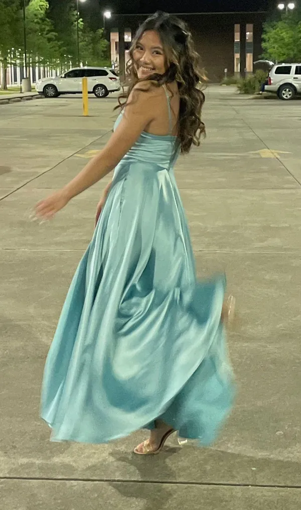Light Blue Prom Dress Size 2 - Image 5