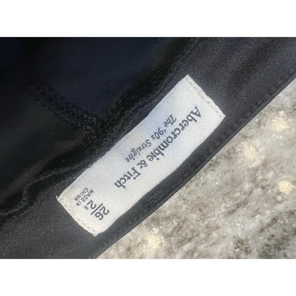 Abercrombie & Fitch Maternity Vegan Leather 90s Straight‎ Pant Size 26 - Image 6
