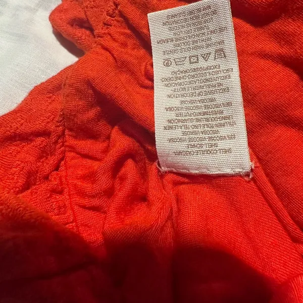 Free People Vibrant orange Blouse with Embroidery - Image 7