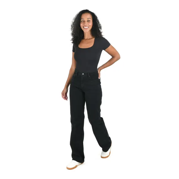 Joyspun Womens Bodysuit 2-Pack Size M Seamless Slimming Short Sleeve Shapewear - Image 5