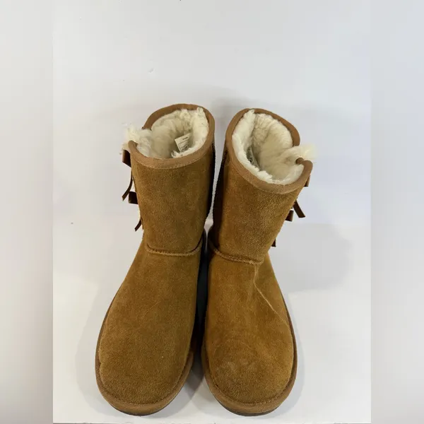 Koolaburra by UGG Chestnut Bow Shearling Winter Boots Women’s 5 - Image 2