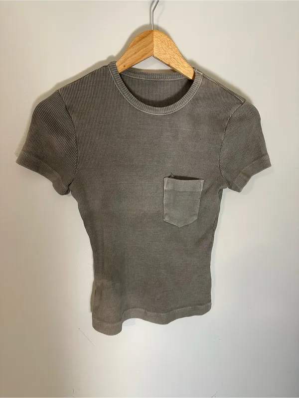 Agolde Arlo ribbed tee small - Image 4