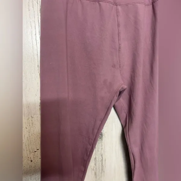 High Waist Full Length Buttery Soft Leggings Womens Small/Medium Mauve Plum - Image 2