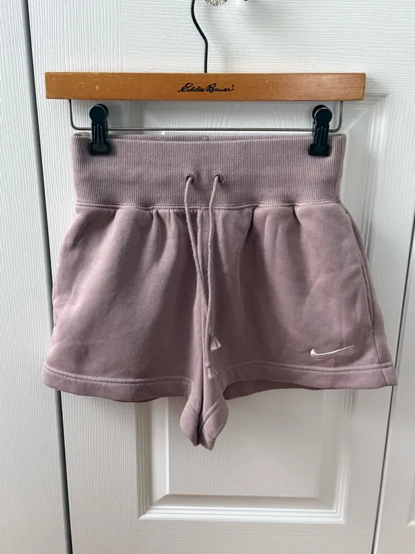 Nike Phoenix Fleece Light Purple Shorts - Image 2