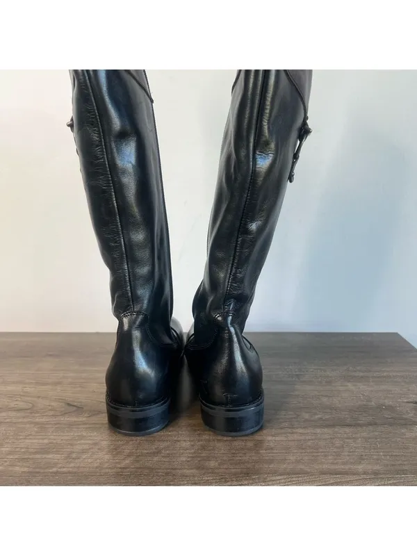 Italian ShoeMakers Gilda Women's Tall Black and Brown Boot Size 6.5 SKU#11-2346 - Image 5