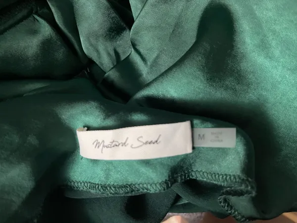 Mustard Seed Green silky smooth dress - Image 2