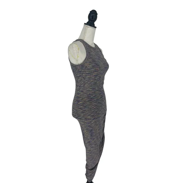Veronica Beard‎ Haylee Rib-Knit Ruched Midi-Dress Multicolored - Image 7