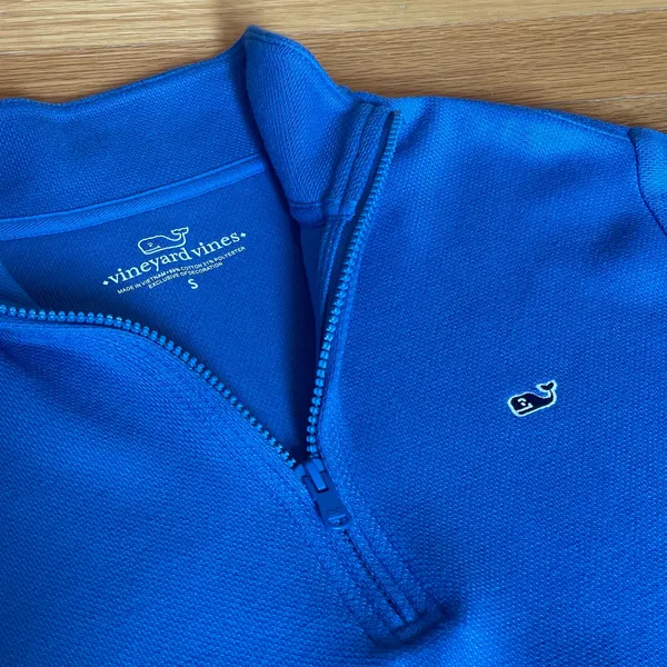 Vineyard Vines Quarter Zip Pullover Blue S - Image 2