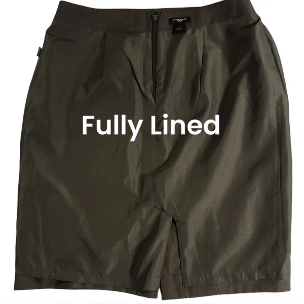 Ann Taylor 6P Brown Wool Blend Pencil Skirt Preppy Office Academia - Image 9