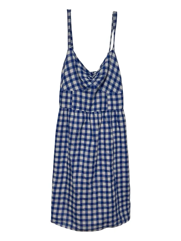 Old Navy Blue & White Gingham Sundress – Size 8 – EUC - Image 2