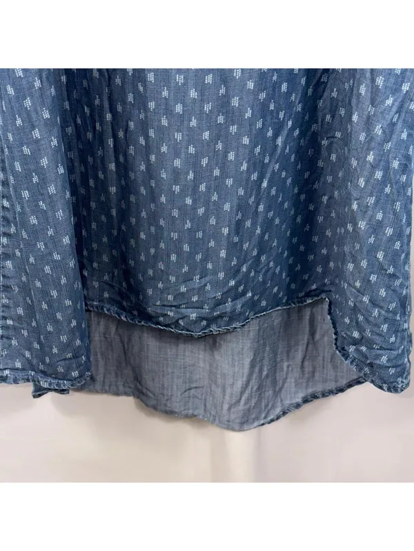 Cloth & Stone Chambray Tencel Swing Tank Dress Size Large - Image 4