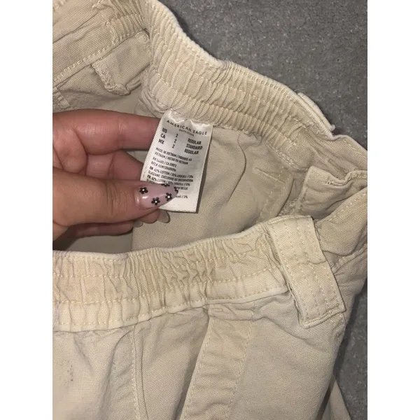 american eagle womens cargo pants straight leg Beige 2 reg - Image 4