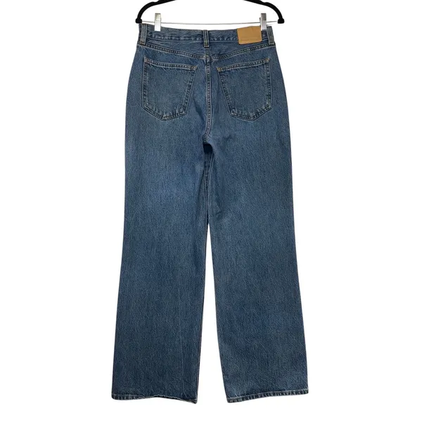 Denim Forum The Farrah Hi-Rise‎ Wide Leg Jeans Blue Size 29 Denim Pants - Image 6