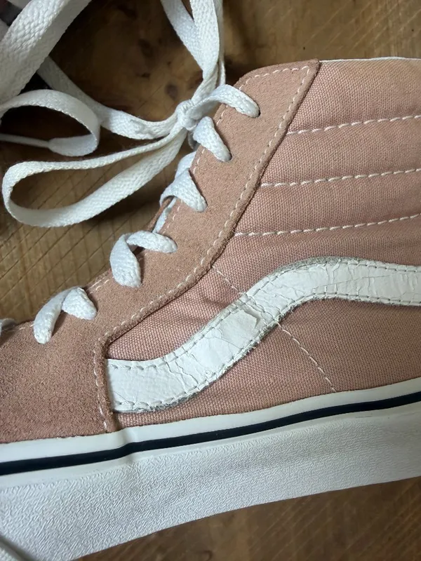 VANS Sk8-Hi Mahogany Rose High Top Skate Shoes Sneakers Pink Size 7.5 - Image 2