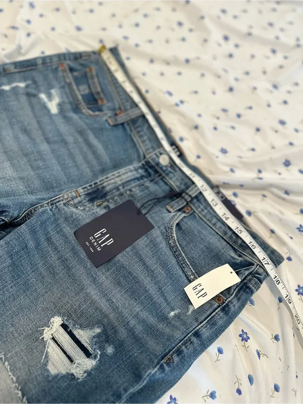 NWT Gap Cuffed Jean Short Sz12/31 Mid Rise Casual Classic Preppy Festival Summer - Image 3