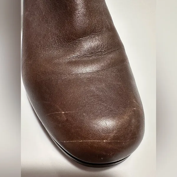 NINE WEST VINTAGE AMERICA Brown Leather Knee-High Selenao Riding Boots Sz 6.5 - Image 12