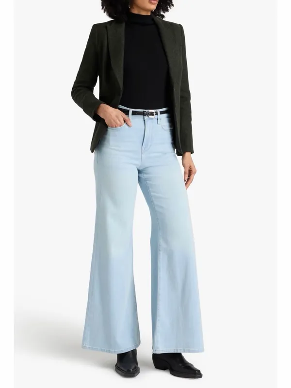 FRAME Le Palazzo High Rise Wide Leg Jeans Light Wash Size 31 NWT $288 - Image 2