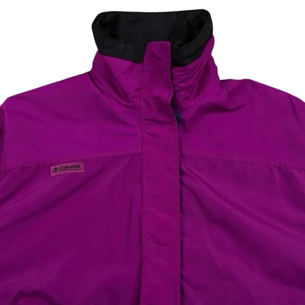 Vintage Columbia Windbreaker Jacket Medium Gorpcore 90s Bugaboo‎ Full Zip Purple - Image 5