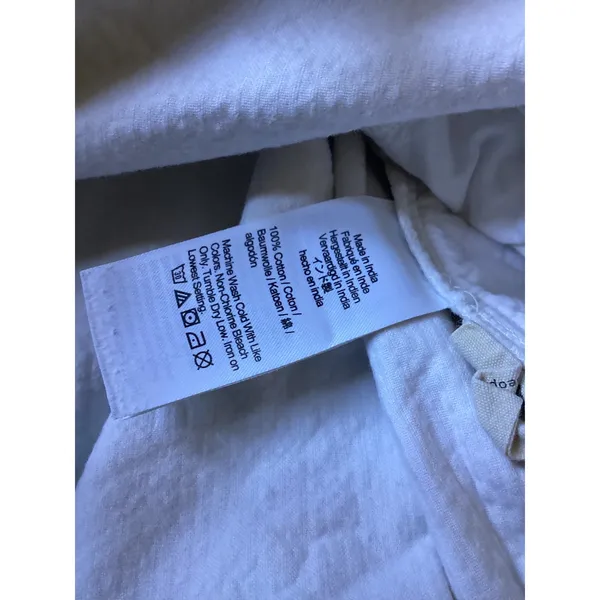 Madewell White Corduroy Shirt Jacket NG882 Womens M Cotton Shacket Button Up - Image 5