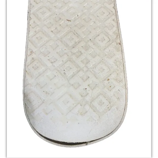 Tory Burch white & navy Floral Wedge Flip Flops size 7.5 - Image 6