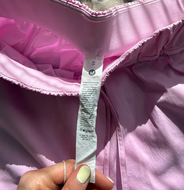 lululemon athletica Soft Pink Elastic-Waist Athletic Shorts - Image 2
