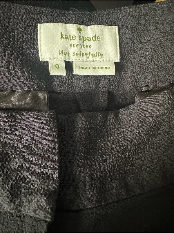 Kate Spade ♠️ Classic Black High-Rise Straight Pants — Women - Image 2