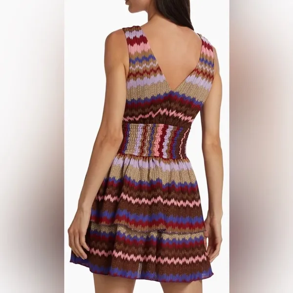 Ramy Brook Laura Zig Zag Tiered Minidress - Image 3