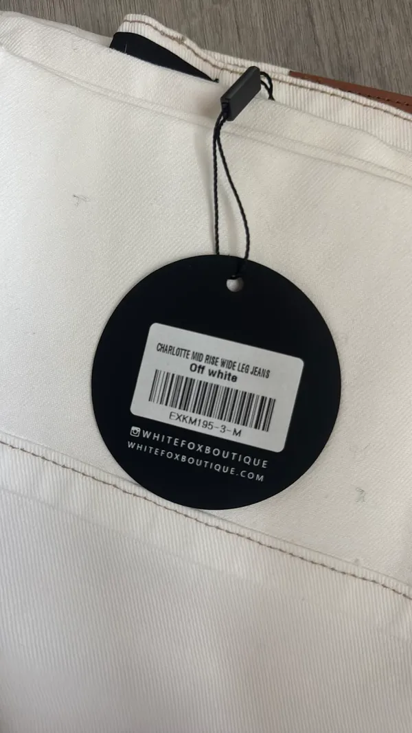 White Fox Denim white pants - Image 3