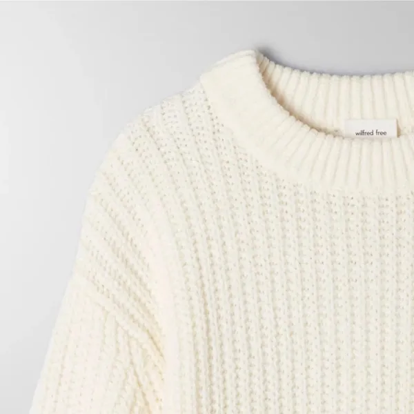 Wilfred Cream Open-Knit Crewneck Sweater - Image 2