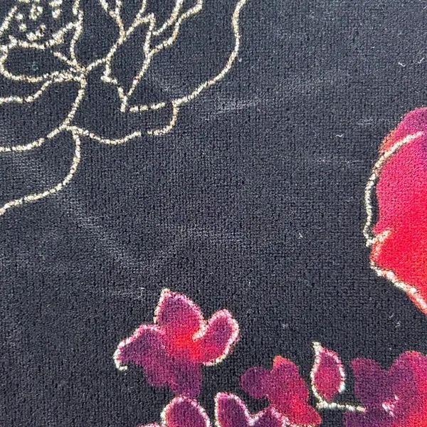 Notations Vintage‎ Velvet Top Black L - Image 5