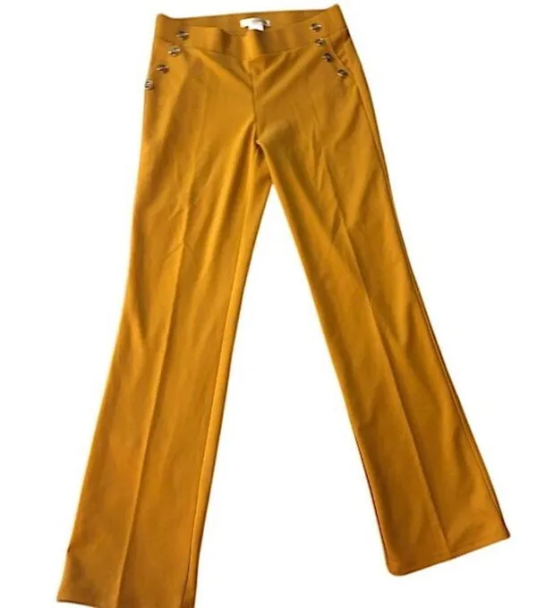 Retrology mustard pants size medium waist and inseam is pictured NWOT - Image 3