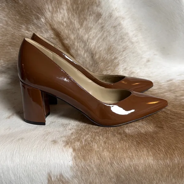 Marc Fisher Caitlin Slip-On Block‎ Heel Pumps D17 - Image 5