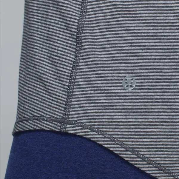 LULULEMON Breezy Tank in Divided Stripe Heathered Light to Dark Grey / Slate 2 - Image 9