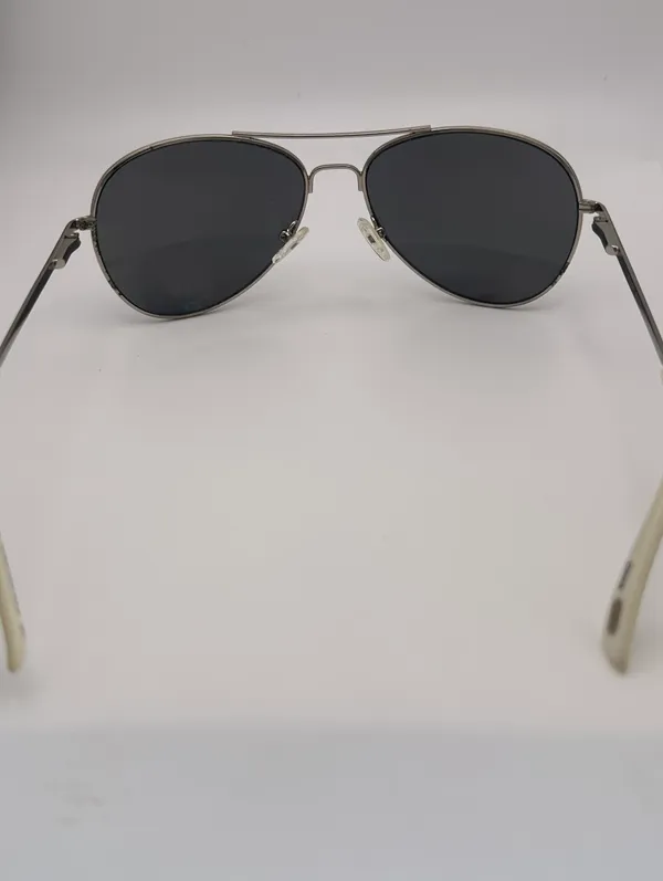 Fossil Kellan Aviator White & Silver Frame Polarized Sunglasses - Image 12
