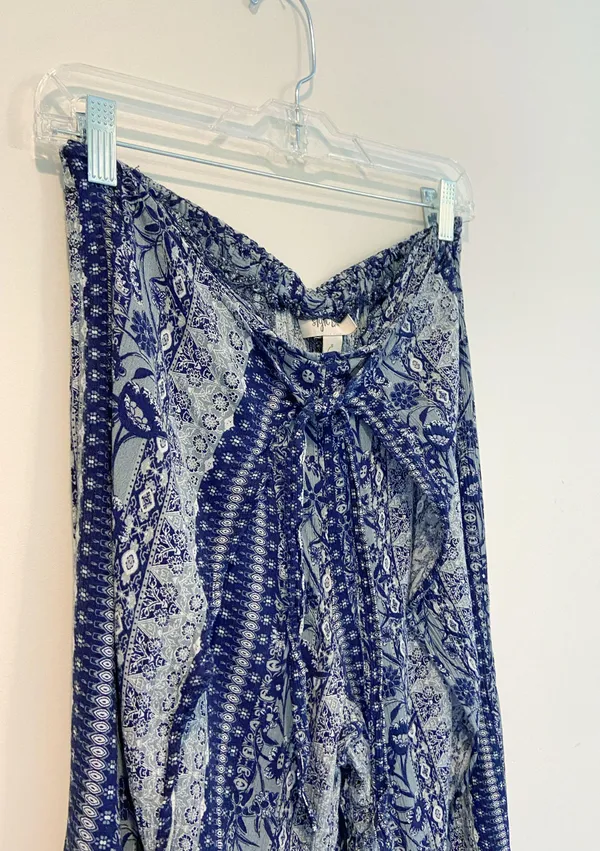 Style & Co Blue And White Printed Pants - Image 2