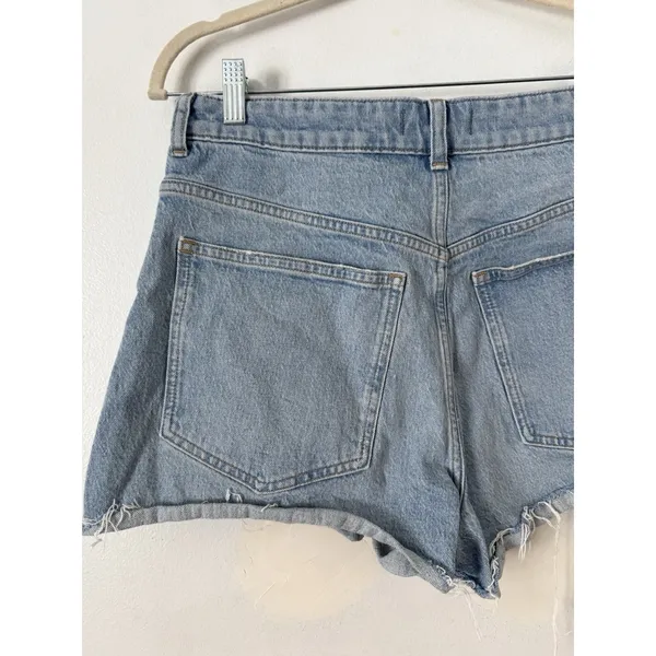 Madewell The Curvy Perfect Jean Shorts Foster Wash Women’s Size 31 Raw Hem - Image 7