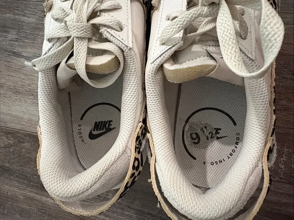 Nike Waffle Debut White Leopard Sneakers 9.5 - Image 8