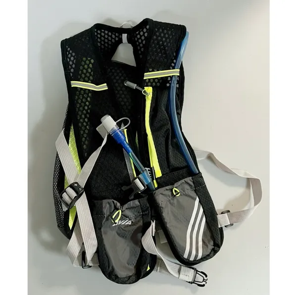 Avia Grey Gray Black Lime Sports Camping Hiking 1 Liter (32 oz) Hydration Backpack Bag with Removable Bladder 🚵 - Image 3